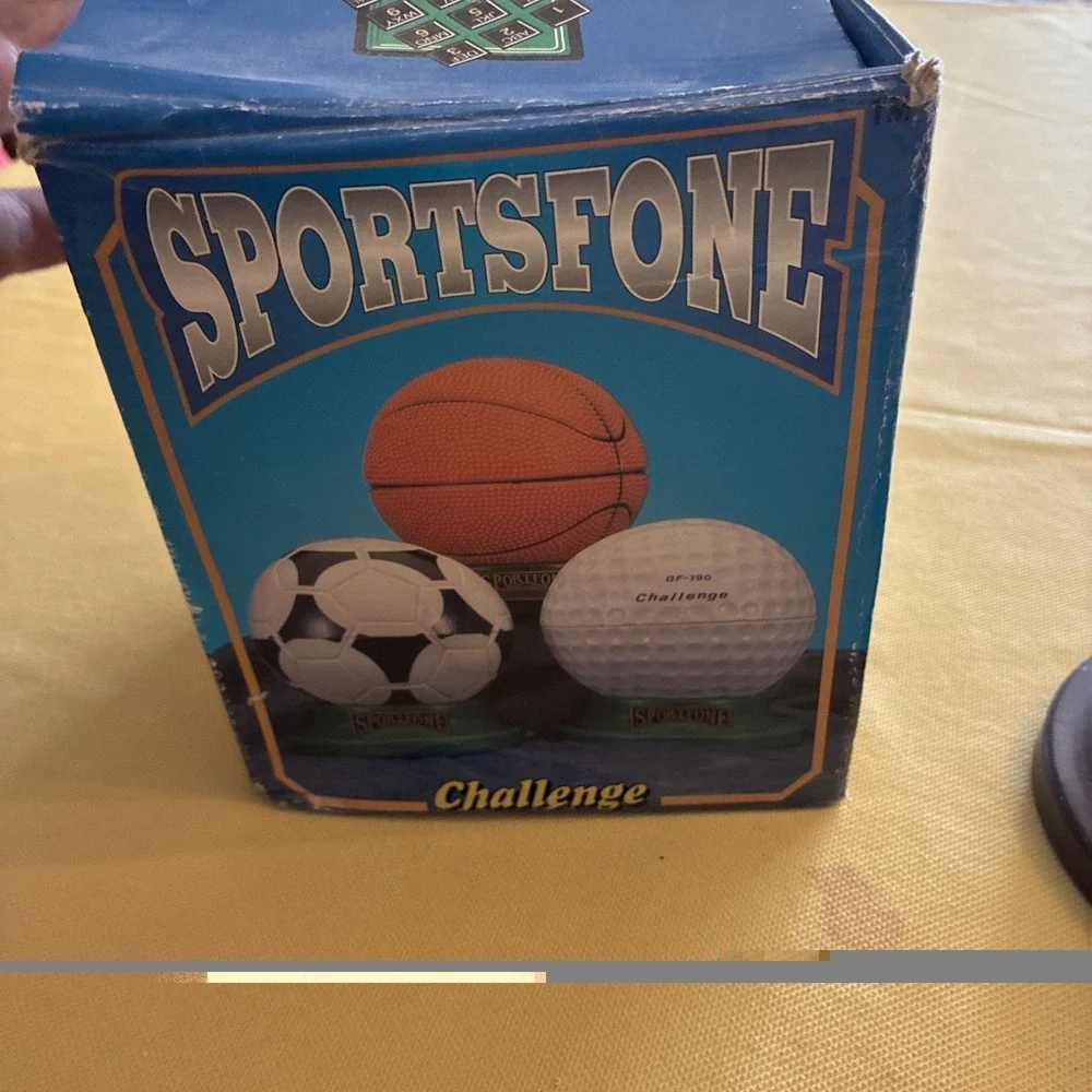 Basketball Sportsfone Telephone Used Still In Original Box Working
